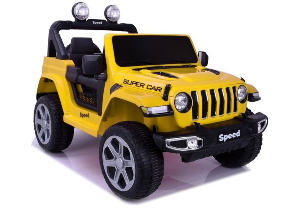 Battery Vehicle FT-938 Yellow Painted 4x4 – Electric Ride-On