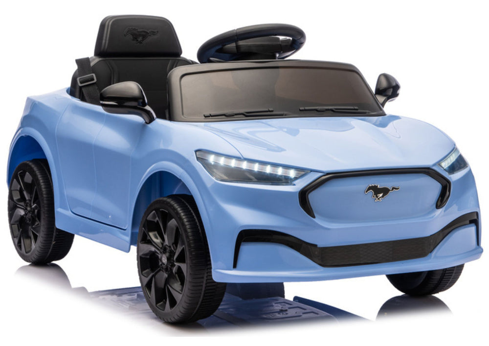 Ford Mustang Mach-E Blue 24V Battery-Powered Car – Electric Ride-On