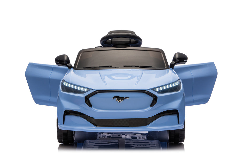 Ford Mustang Mach-E Blue 24V Battery-Powered Car – view 4