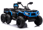 Battery-Operated Quad ATV 6 Wheels With Trailer JC606 24V 4x4 Blue – Electric Ride-On