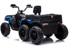 Battery-Operated Quad ATV 6 Wheels With Trailer JC606 24V 4x4 Blue – view 2
