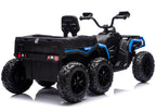 Battery-Operated Quad ATV 6 Wheels With Trailer JC606 24V 4x4 Blue – view 3