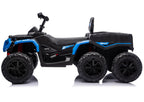 Battery-Operated Quad ATV 6 Wheels With Trailer JC606 24V 4x4 Blue – view 4