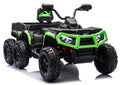Battery-Operated Quad ATV 6 Wheels With Trailer JC606 24V 4x4 Green – Electric Ride-On