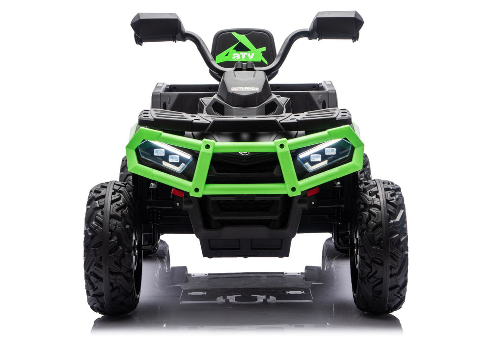 Battery-Operated Quad ATV 6 Wheels With Trailer JC606 24V 4x4 Green – view 7
