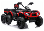 Battery-Operated Quad ATV 6 Wheels With Trailer JC606 24V 4x4 Red – Electric Ride-On