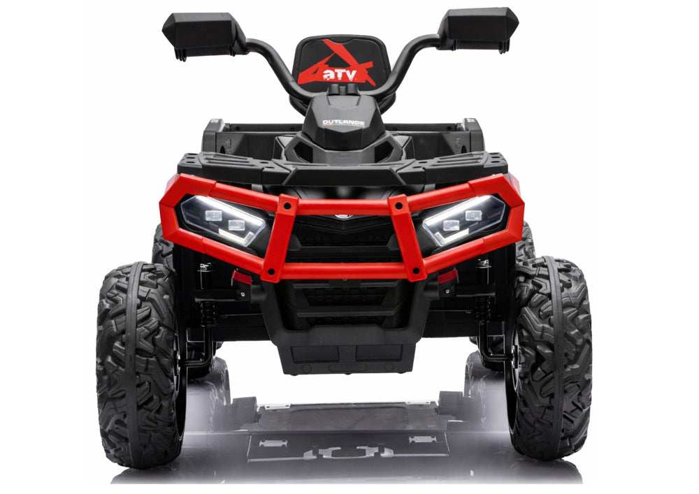 Battery-Operated Quad ATV 6 Wheels With Trailer JC606 24V 4x4 Red – view 7