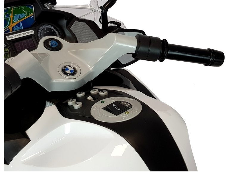 BMW Police Motorcycle White - Electric Ride On Motorbike – view 4