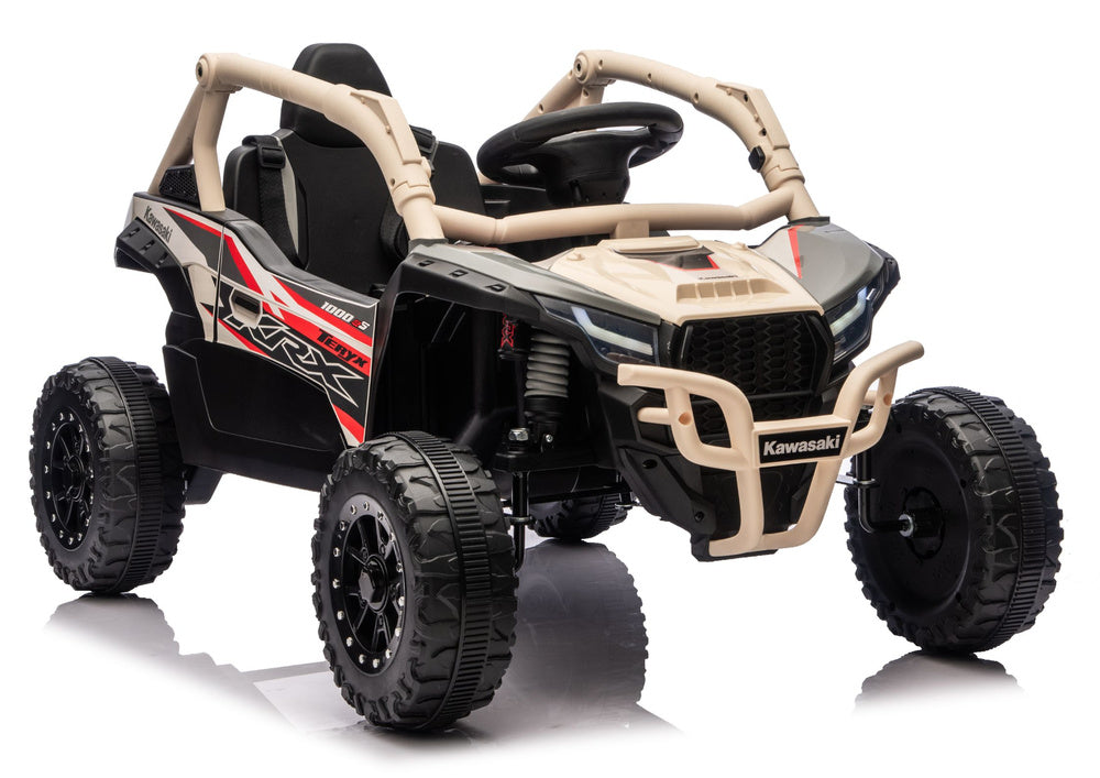 Kawasaki JS330 24V5Ah Battery Car Black and Beige – Electric Ride-On