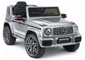 Mercedes AMG G 63 Silver Painted Battery-Operated Car – Electric Ride-On