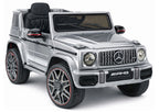 Mercedes AMG G 63 Silver Painted Battery-Operated Car – Electric Ride-On