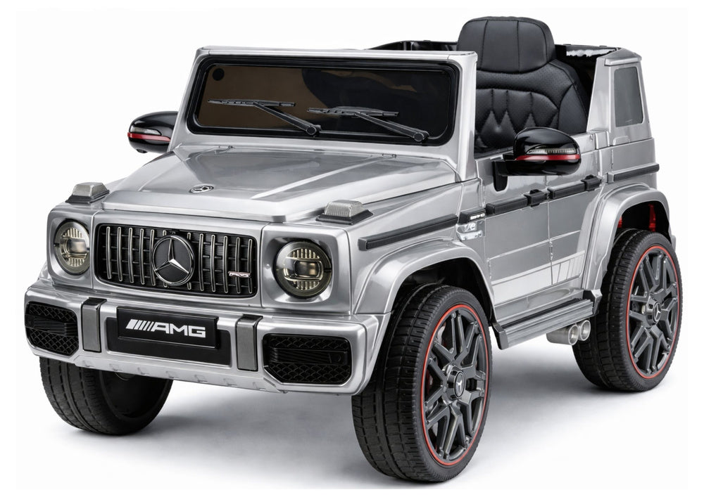 Mercedes AMG G 63 Silver Painted Battery-Operated Car – view 2