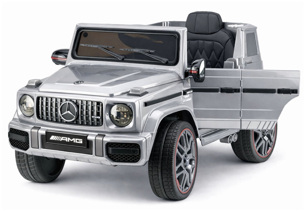 Mercedes AMG G 63 Silver Painted Battery-Operated Car – view 3