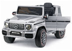 Mercedes AMG G 63 Silver Painted Battery-Operated Car – view 3