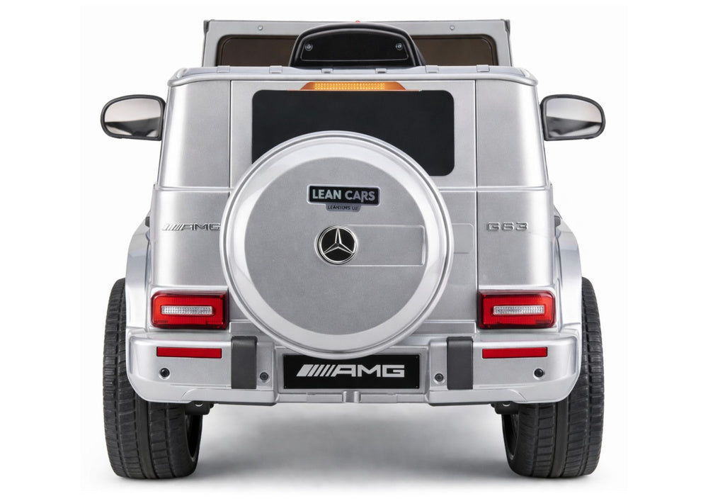 Mercedes AMG G 63 Silver Painted Battery-Operated Car – view 6