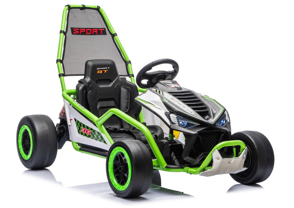 Battery Operated Vehicle DM-107 DRIFT 24V7 Silent Engine Green – Electric Ride-On