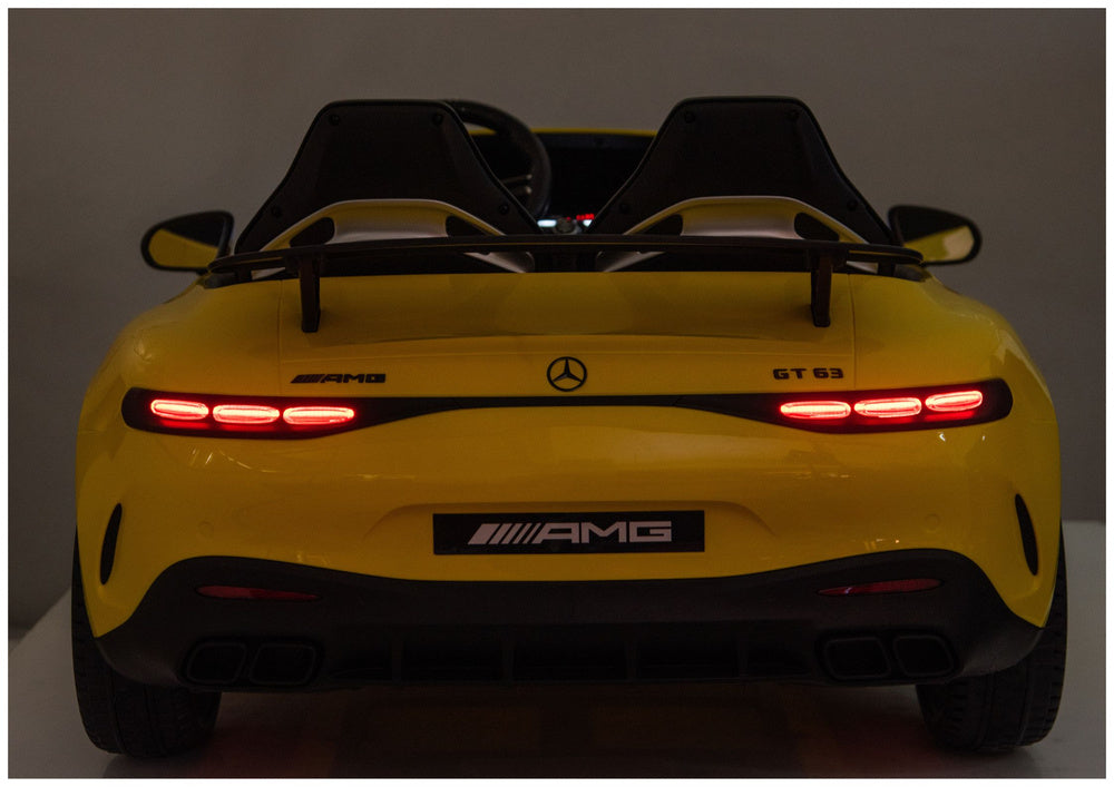 Mercedes GT63 AMG DK-GT63 24V LCD Battery-Powered Car, Yellow – view 15