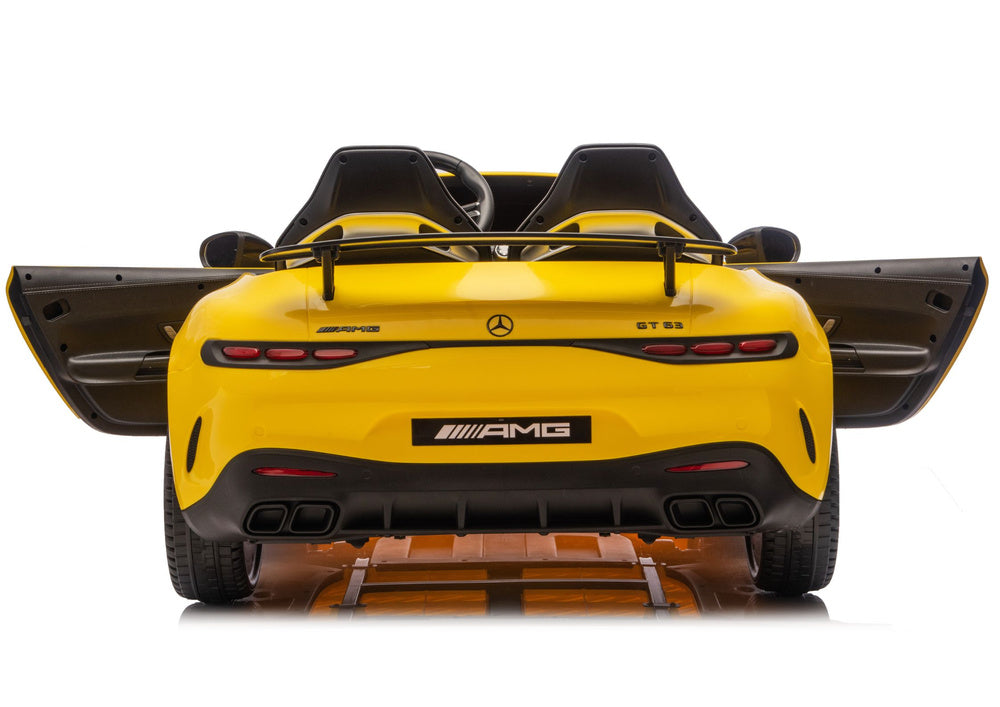 Mercedes GT63 AMG DK-GT63 24V LCD Battery-Powered Car, Yellow – view 6