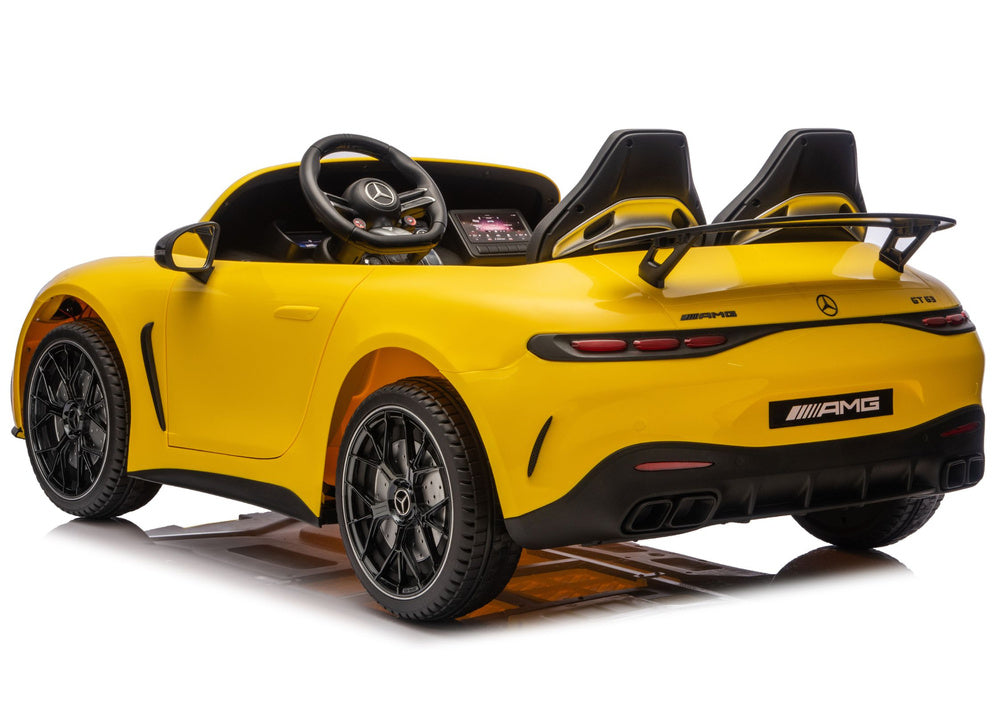 Mercedes GT63 AMG DK-GT63 24V LCD Battery-Powered Car, Yellow – view 7