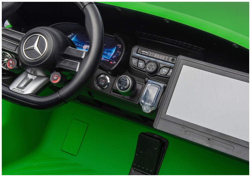 Mercedes GT63 AMG DK-GT63 24V Quiet Matte Green Engine Battery Car – view 12