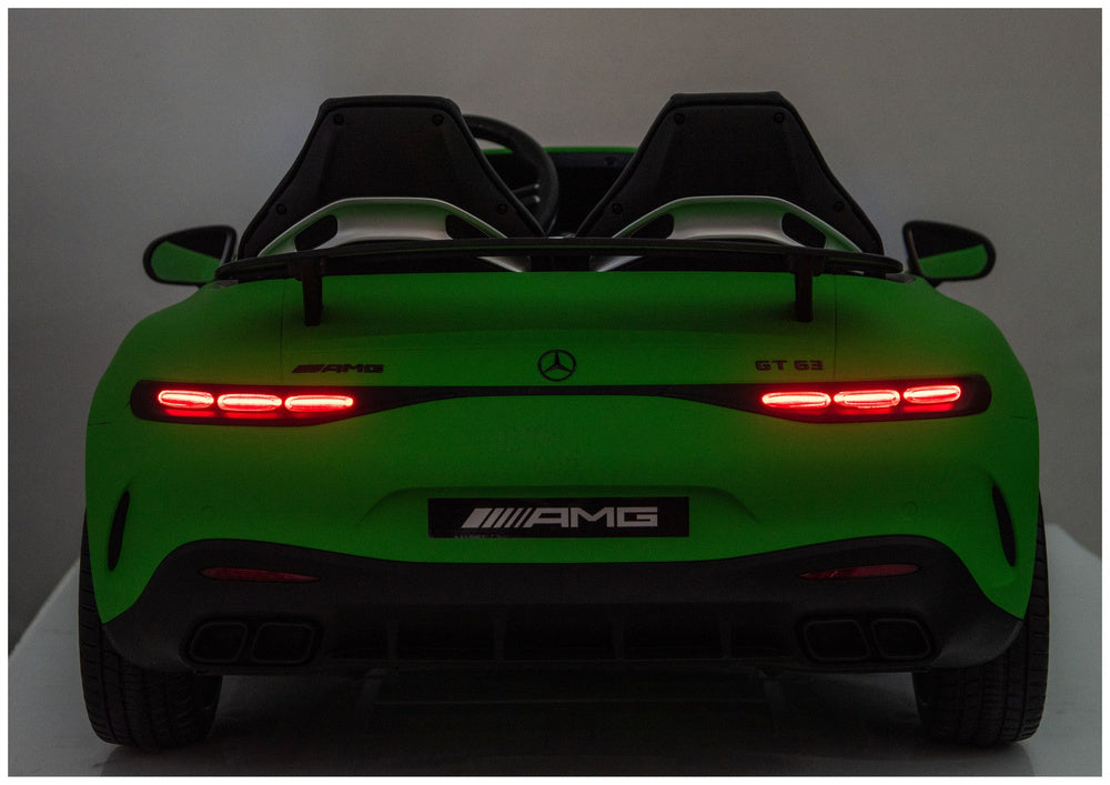 Mercedes GT63 AMG DK-GT63 24V Quiet Matte Green Engine Battery Car – view 14