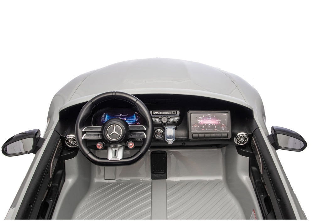Mercedes GT63 AMG DK-GT63 24V LCD Battery-Powered Car, Light Gray – view 10
