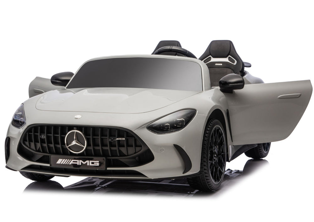 Mercedes GT63 AMG DK-GT63 24V LCD Battery-Powered Car, Light Gray – view 5