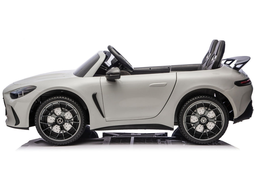 Mercedes GT63 AMG DK-GT63 24V LCD Battery-Powered Car, Light Gray – view 7