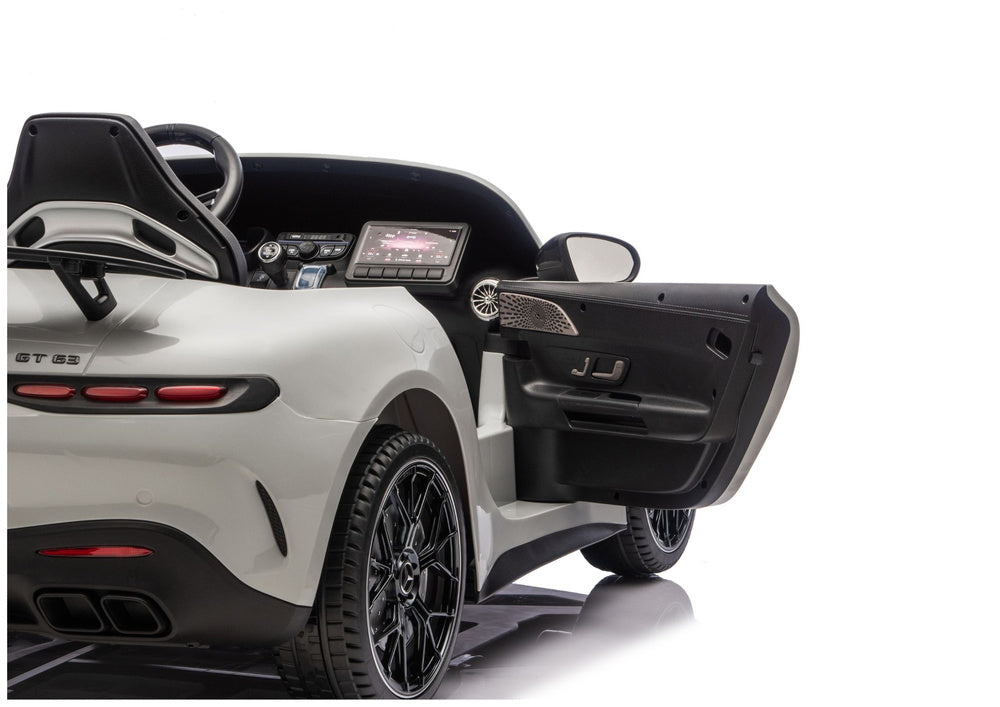 Mercedes GT63 AMG DK-GT63 24V LCD Battery-Powered Car, Light Gray – view 9