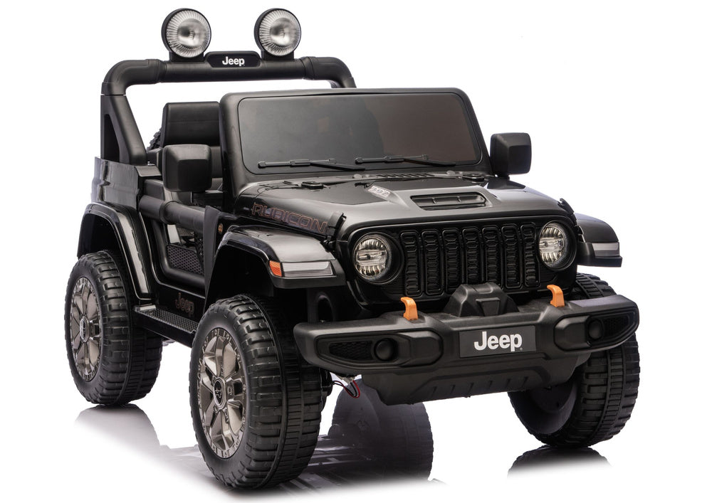 Jeep Rubicon 4x4 DK-JWR556 4x200W 24V Black Battery-Operated Vehicle – Electric Ride-On