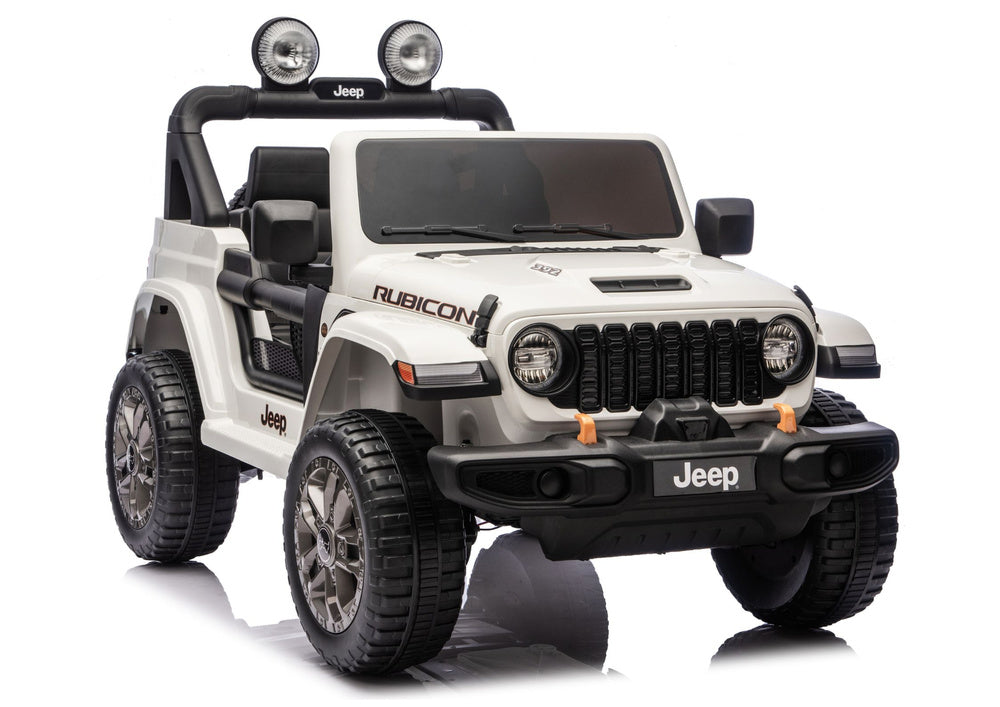 Jeep Rubicon 4x4 DK-JWR556 4x200W 24V White Battery-Operated Vehicle – Electric Ride-On