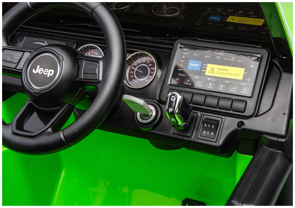 Jeep Rubicon 4x4 Battery-Powered Vehicle DK-JWR556 4x200W 24V Green – view 11