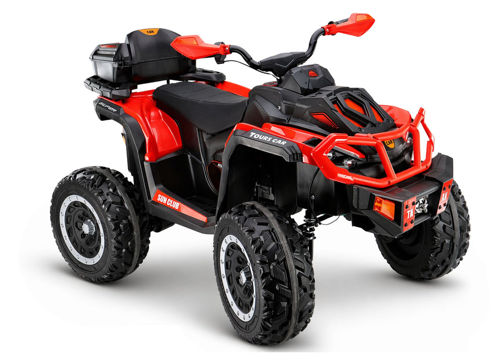 XW-08 4x4 45W Battery-Operated Quad Bike Red – Electric Ride-On