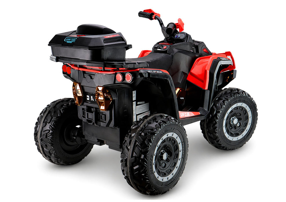 XW-08 4x4 45W Battery-Operated Quad Bike Red – view 7