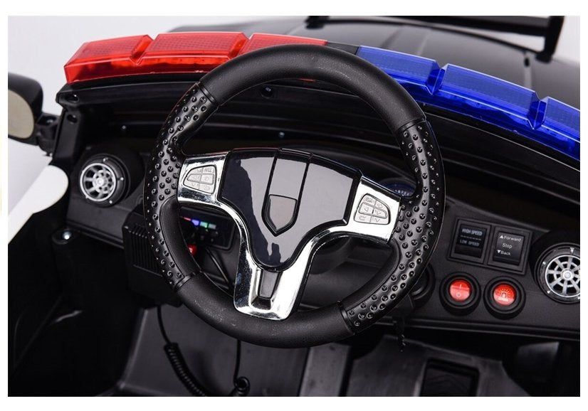 Police Electric Ride-On Car - White – view 6