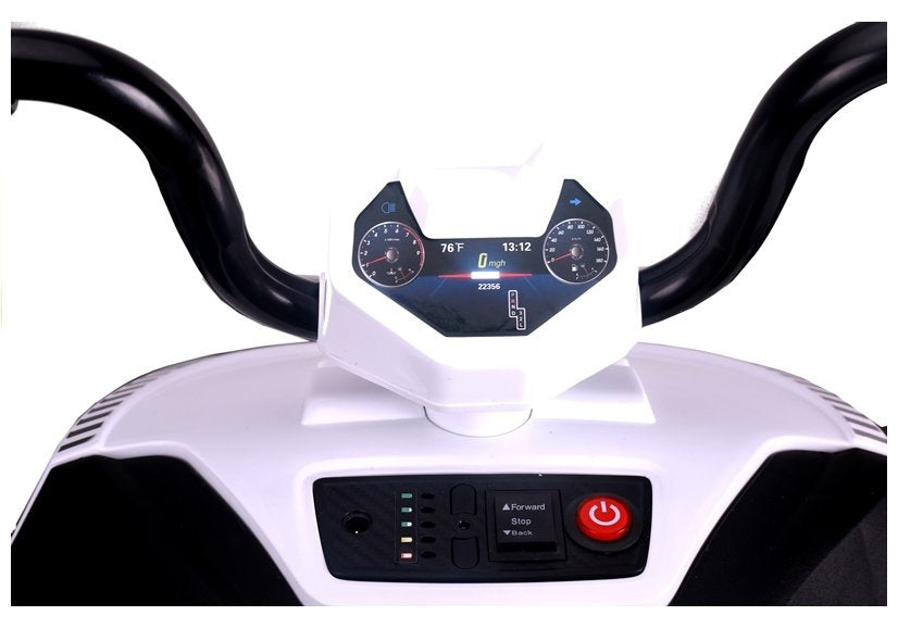 S601 White - Electric Ride On Quad – view 5