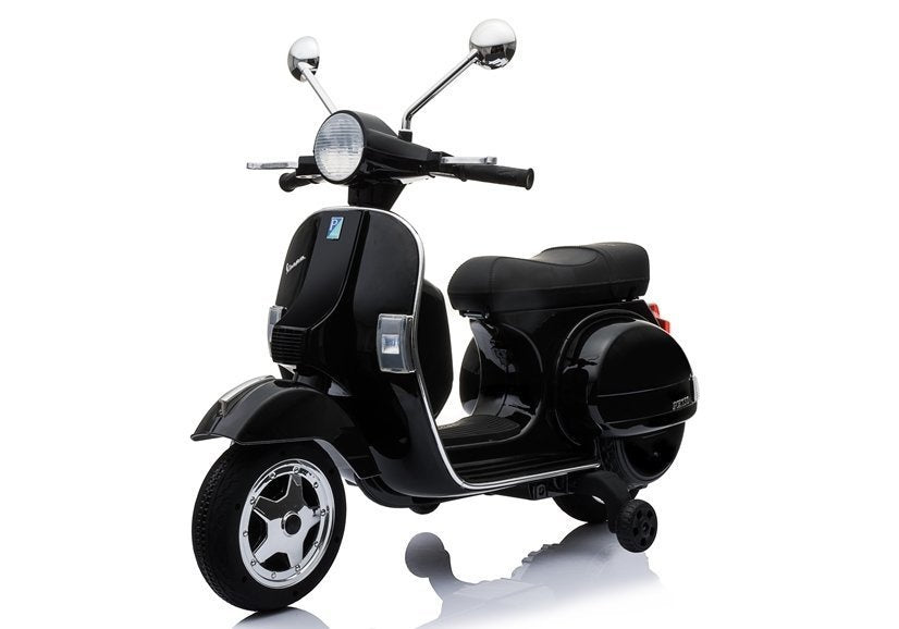 Vespa Scooter Electric Ride On Motorcycle - Black – view 2