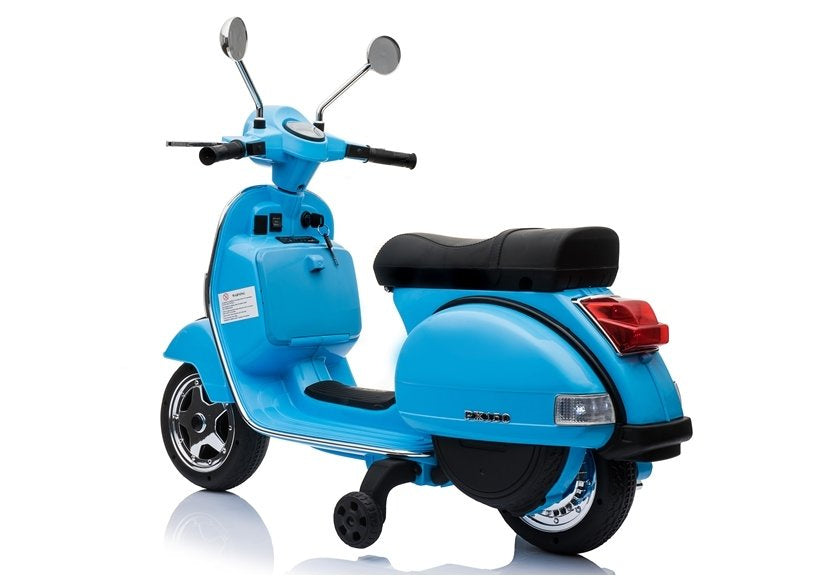 Vespa Scooter Electric Ride On Motorcycle - Blue – view 3