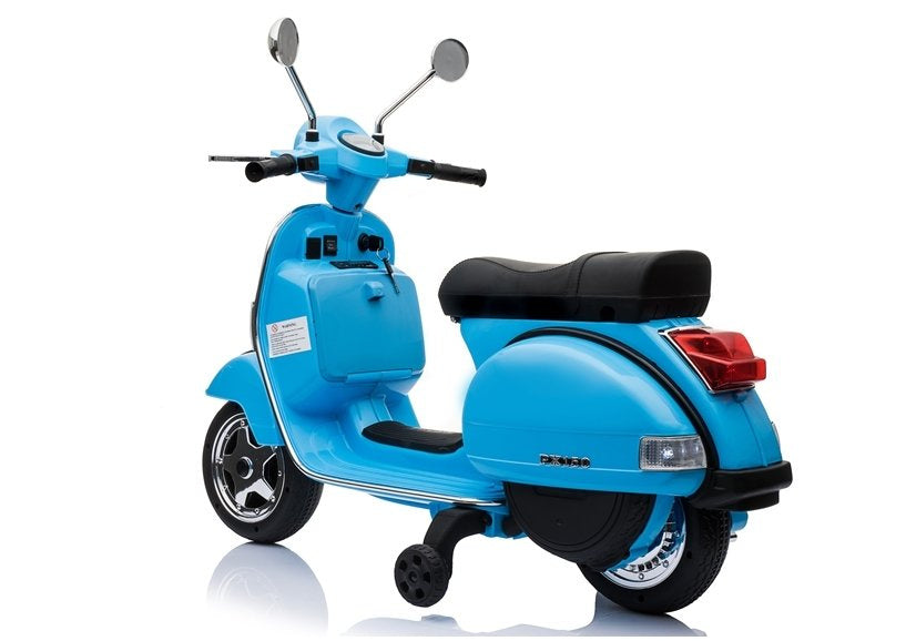 Vespa Scooter Electric Ride On Motorcycle - Blue – view 4