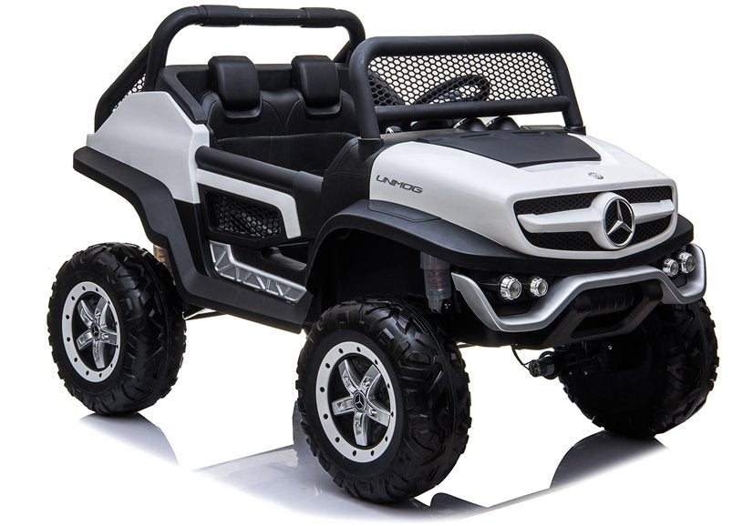 Mercedes Unimog Electric Ride On Car White – Electric Ride-On