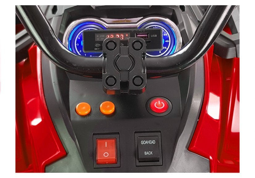 Quad BDM0906 Electric Ride On Vehicle Pumped Wheels - Red – view 7