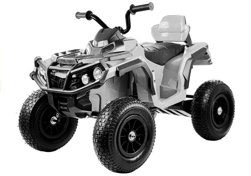 Quad BDM0906 Electric Ride On Vehicle Pumped Wheels - White – view 2