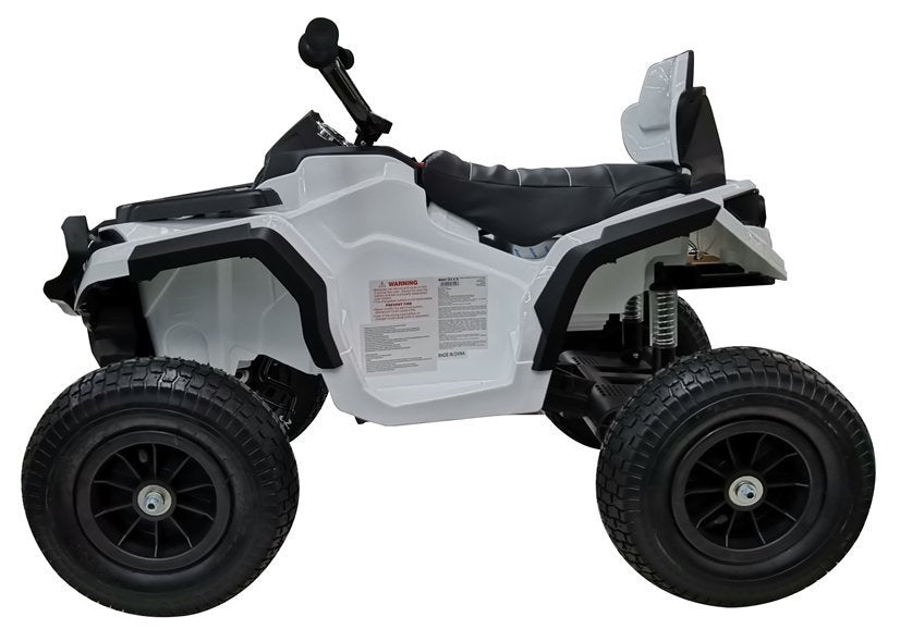 Quad BDM0906 Electric Ride On Vehicle Pumped Wheels - White – view 5