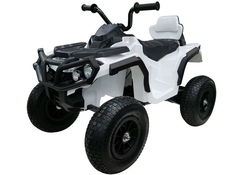 Quad BDM0906 Electric Ride On Vehicle Pumped Wheels - White – view 6