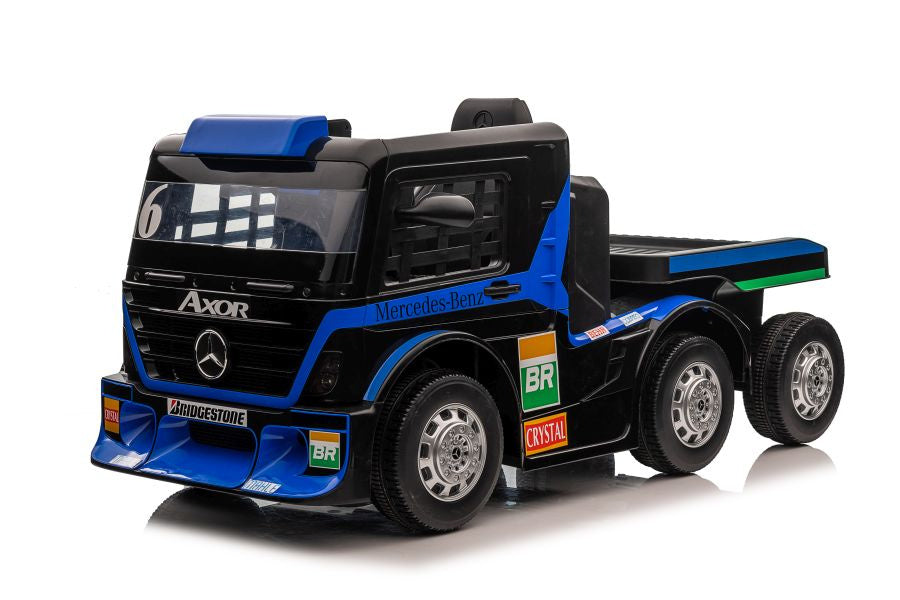 Battery Car Mercedes XMX622B Semi-trailer Navy Blue LCD – view 4