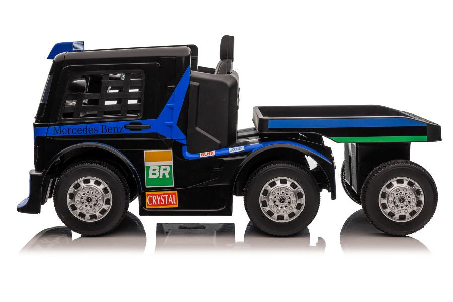 Battery Car Mercedes XMX622B Semi-trailer Navy Blue LCD – view 5