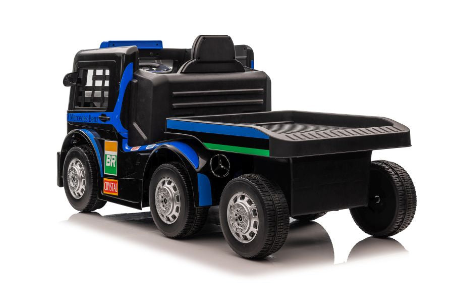 Battery Car Mercedes XMX622B Semi-trailer Navy Blue LCD – view 6