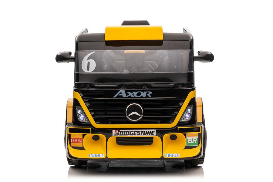 Battery Car Mercedes XMX622B Semi-trailer Yellow LCD – view 2