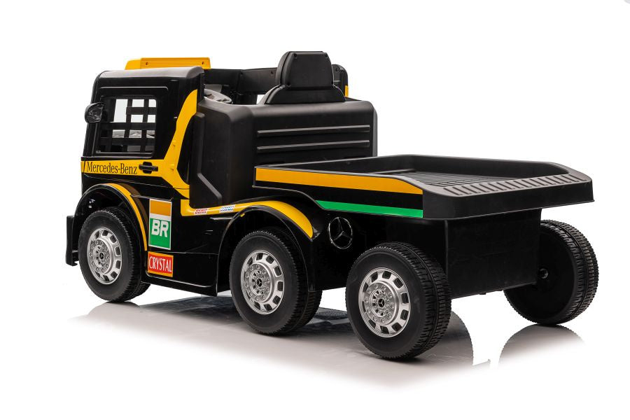 Battery Car Mercedes XMX622B Semi-trailer Yellow LCD – view 4