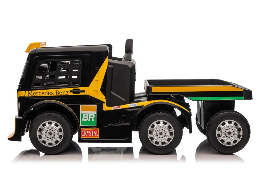 Battery Car Mercedes XMX622B Semi-trailer Yellow LCD – view 5